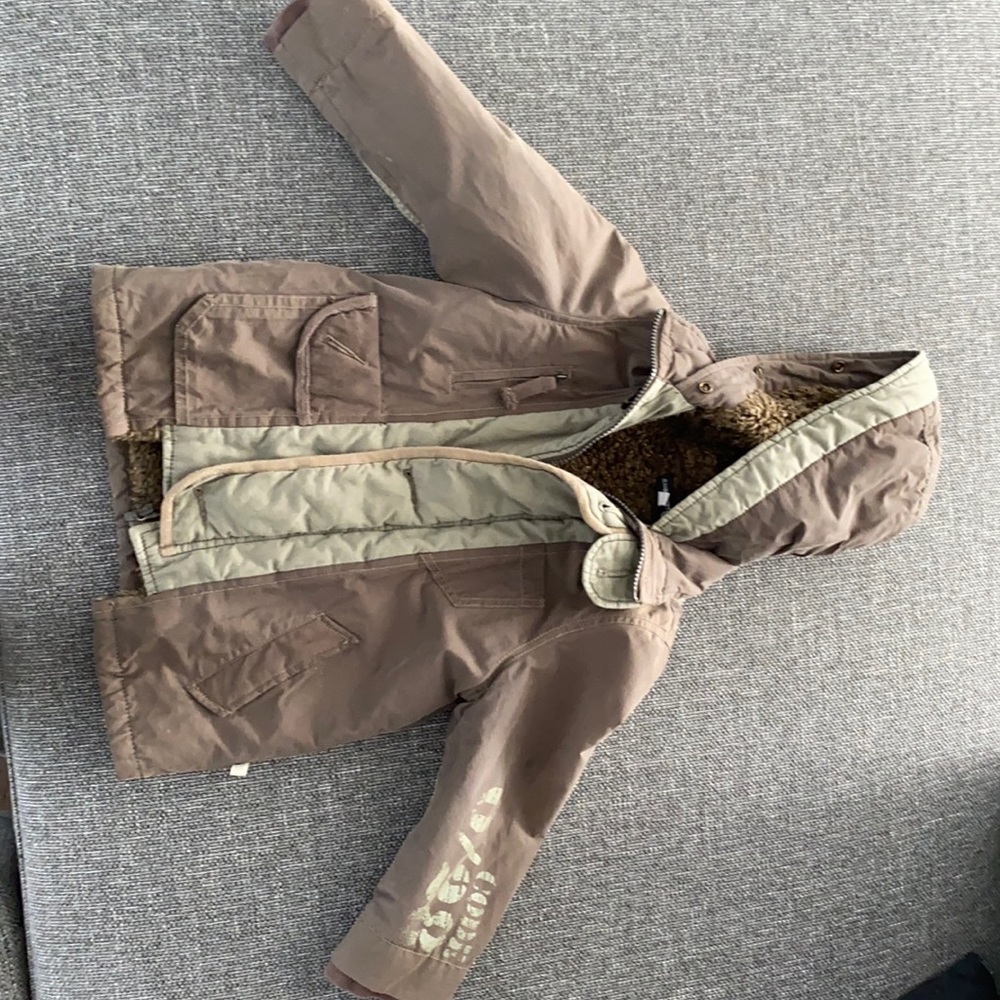 Khaki boys or girls coat